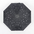 A17 5 fold umbrella no drip umbrella auto open umbrella with raindrop printing